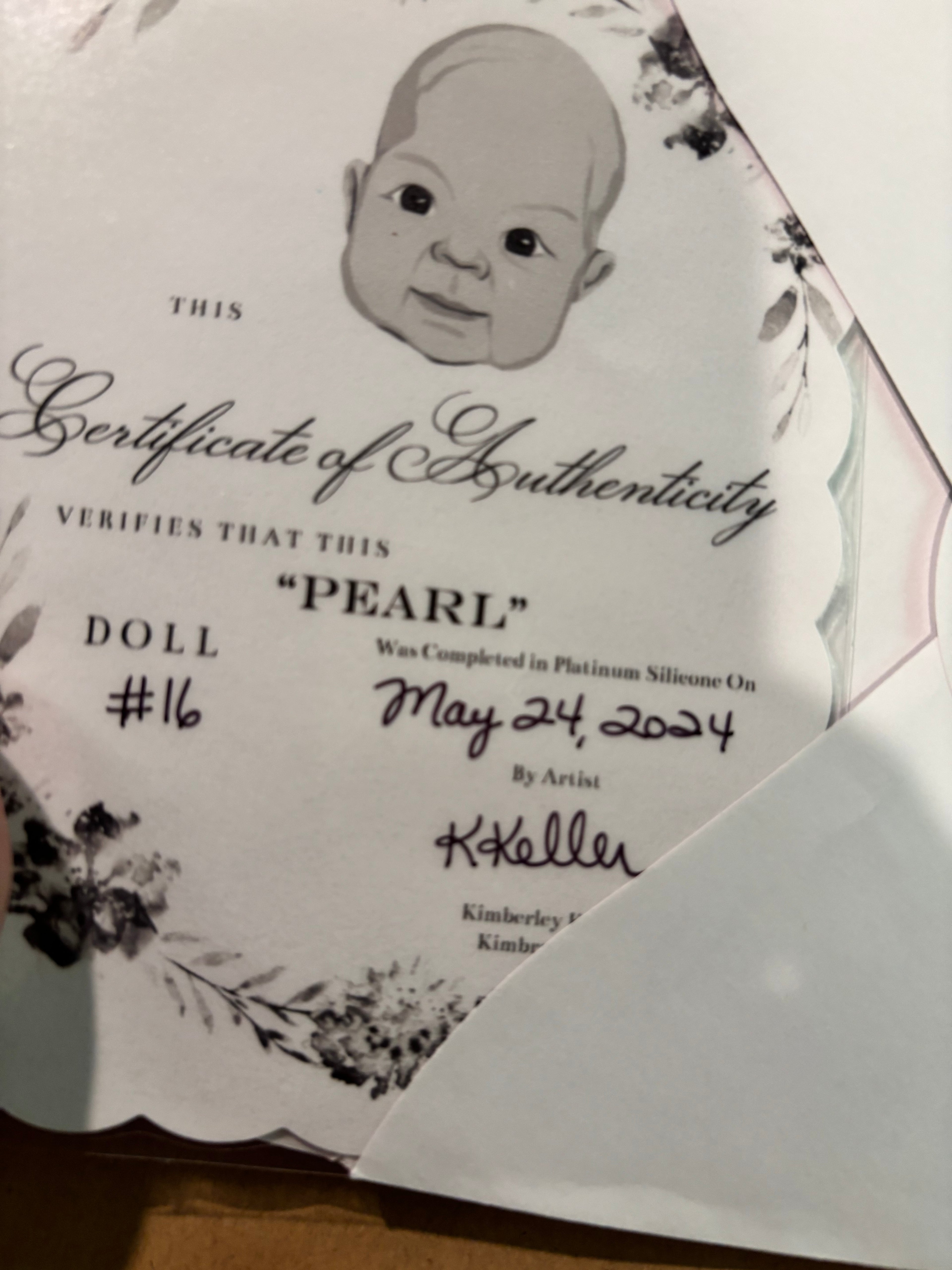 Pearl a Kimbry Doll authentic silicone